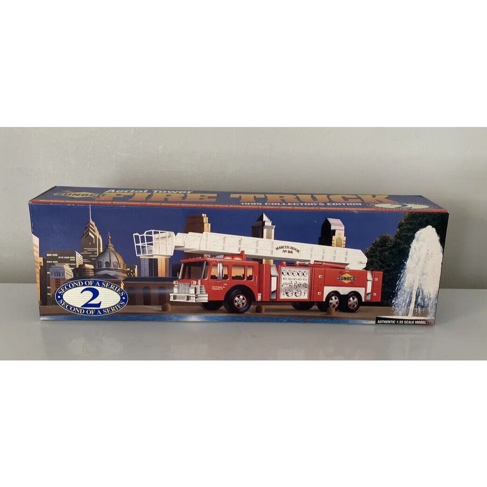 Aerial Tower 1995 Fire Truck Sunoco Collectors Edition- 2nd in Series~NEW in BOX